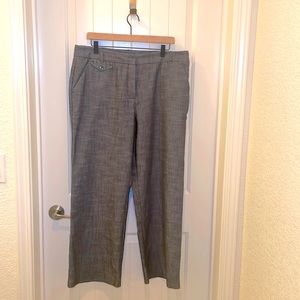 Charcoal Grey straight leg office pants
